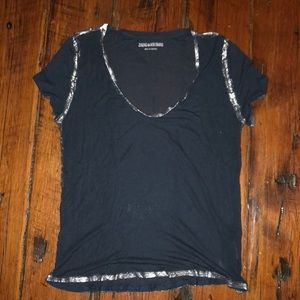 Zadig and Voltaire navy t shirt